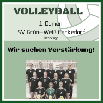Permalink zu:Volleyballerinnen suchen Verstärkung Permalink zu:Volleyballerinnen suchen Verstärkung